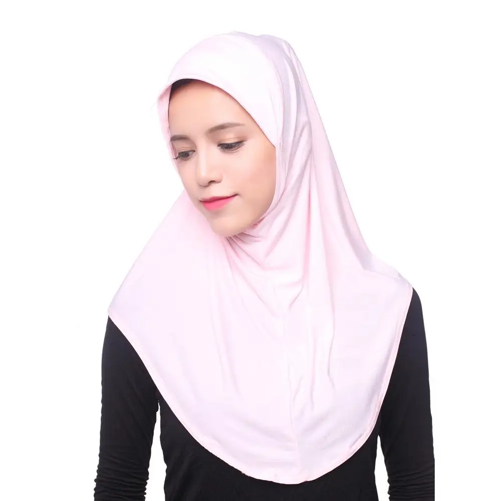 Een Stuk Amira Hijab Moslim Vrouwen Printkop Sjaal Wrap Shawl Pull Op Klaar Te Dragen Hijaabs Islamitische Niab Nikab instant Hoofddoek