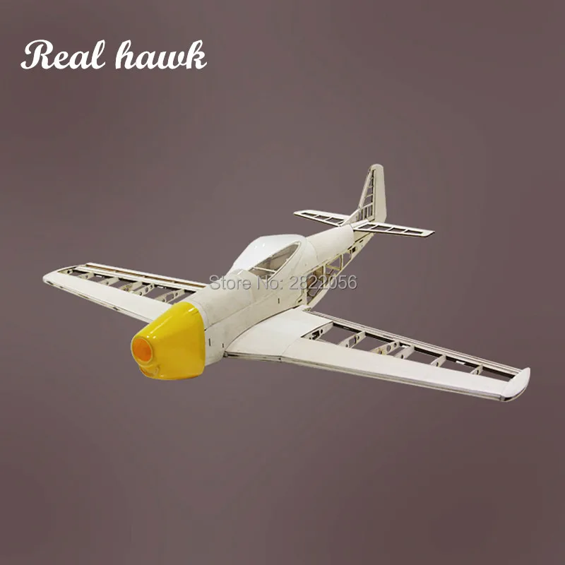 Rc Airplanes Laser Diy Cut Balsa Hout Kit Spanwijdte 1000Mm Nieuwe P51 Frame Model Bouwpakket Houtsnity Model Vliegtuig