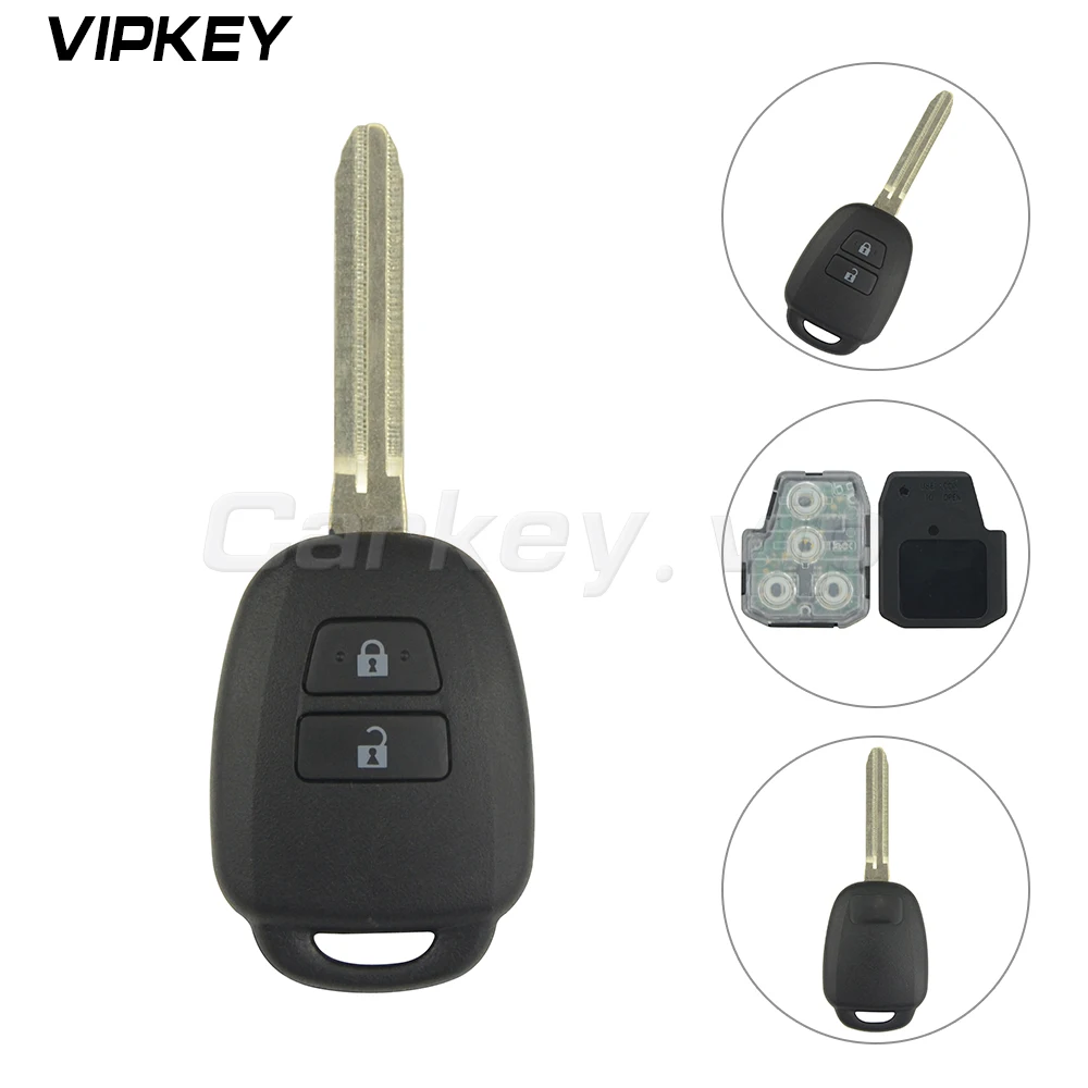 Remotekey 89070-42880 HYQ12BDP Remote Control For Toyota Tacoma Combo Head Key Remote Fob 2 Button 314.4mhz With H Chip TOY43