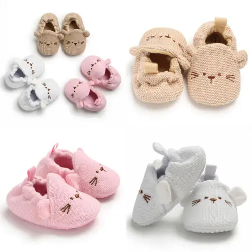 Newborn Baby Boy Girls Soft Sole Crib Shoes Warm Boots Anti-slip Sneakers Letter Pre Walker Soft Sole Shoes High