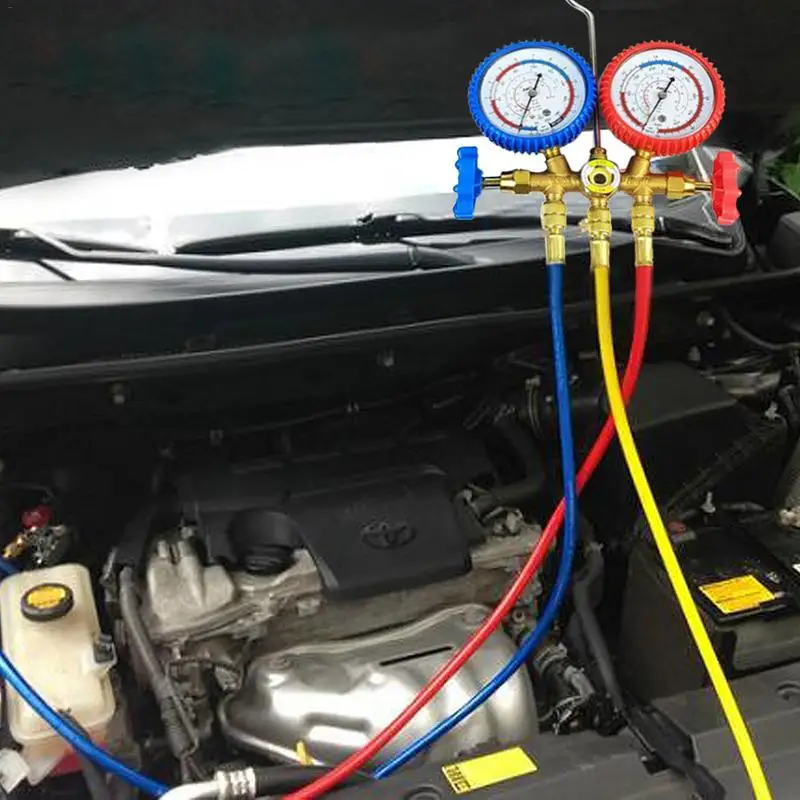 Professionelle Schlauch R134a Air 60 Zoll Auto Klimaanlage Kältemittel Drei-farbe Reparatur Kit Wartung Werkzeuge