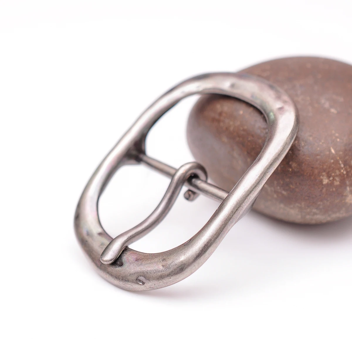 56*40 ملليمتر خمر العتيقة الفضة الكلاسيكية دبوس مركز بار المعادن حزام مشبك صالح 31 مللي متر الأشرطة #3