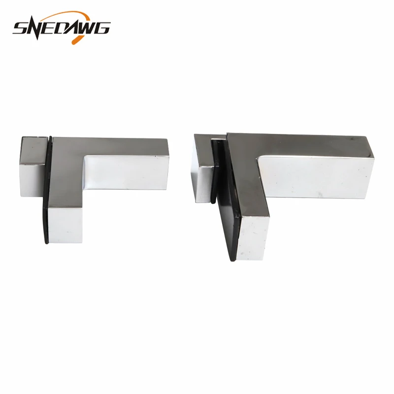 

2pcs Zinc Alloy F Type Glass Clamp Fit 5-28mm Thickness Glass Clip Shelf Support Showcase Display Cabinet Glass Clamp Clip