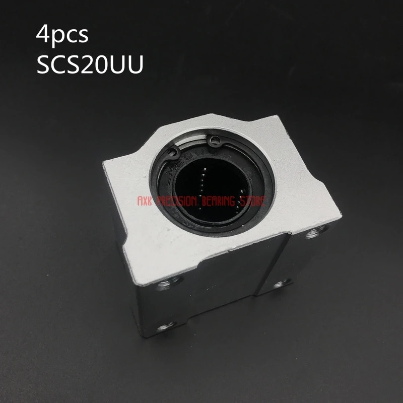 

2023 Rushed Cnc Router Parts Linear Rail AXK 4pcs/lot Free Shipping Sc20uu Scs20uu 20mm Linear Ball Bearing Block Cnc Router