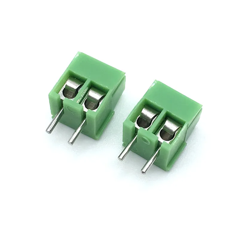 Wholesale 500pcs/lot KF350-3.5-2P Terminal 300V 10A Screw 2Pin 3.5mm Straight Pin PCB Screw Terminal Block Connector 24-18AWG