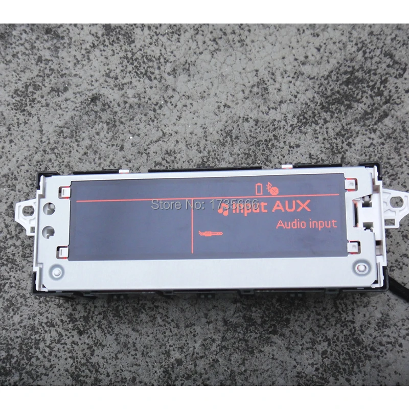 Original Red light Screen Monitor Support display USB optional English & French 6 pin  for Peugeot For Citroen