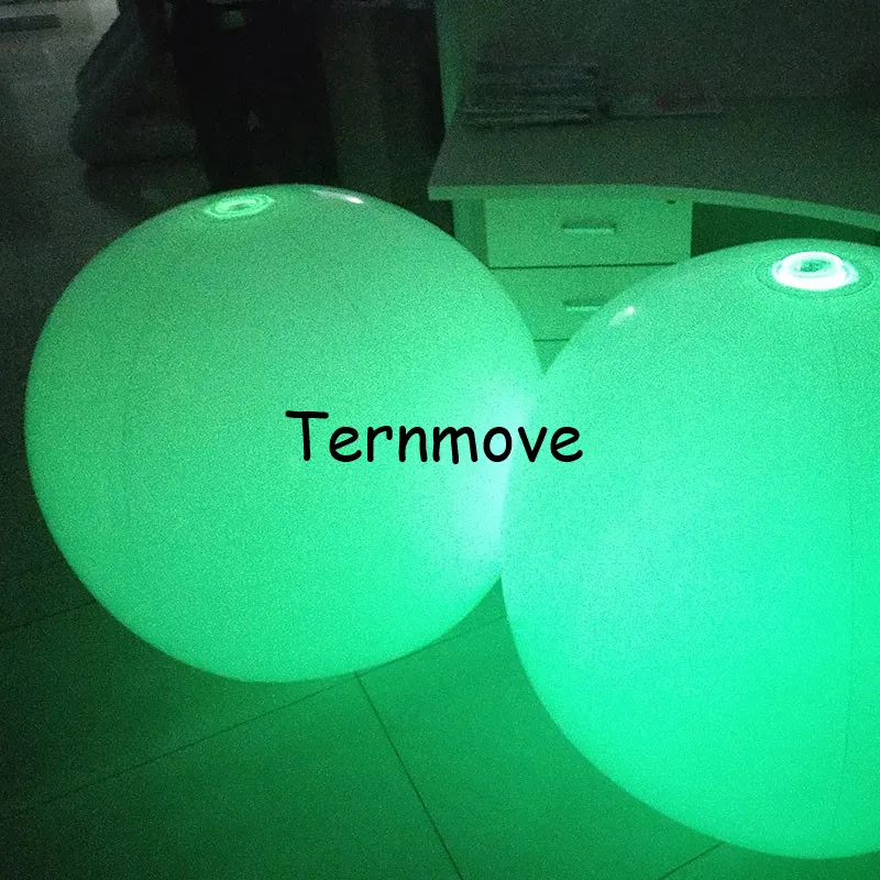 inflatable lighting pvc beach balloon Glowing led beach Ball Toys Glow In The Dark LED Light Balls For Stage Decoration