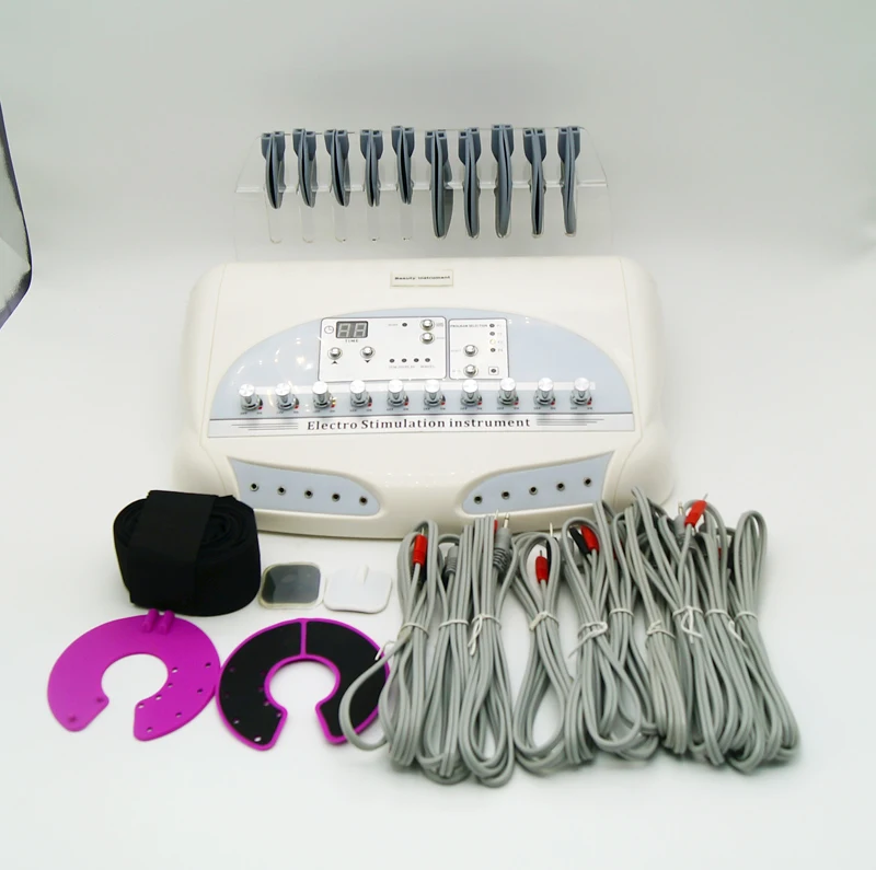 AURO New Russian Waves Microcurrent EMS Electric Muscle Stimulator Body Massager Weight Loss Electro Myostimulation Machine Spa