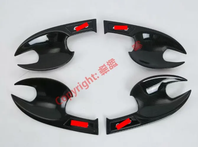 

Накладка на дверную чашу из углеродного волокна для Mazda CX-5 2017 2018 2019, автомобильные аксессуары, наклейки W4