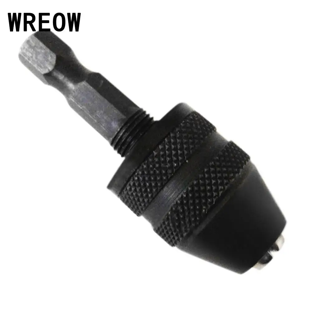 0.3/3.6mm Universal Chuck Carbon Steel Multifunction Keyless Quick Change Practical Hex Shank Twist Drill Bit Chuck Power Tools