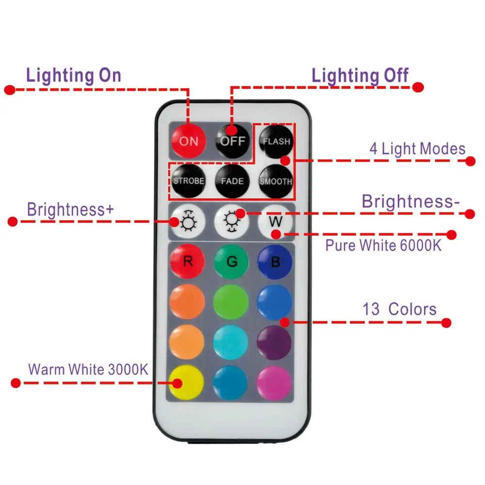 Kitosun 10pcs/1remote Battery Operated Waterproof Submersible Wedding Holiday Party Decor LED Light