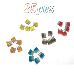 Fusible 5A 7.5A 15A 20A | 25 pièces, 3 broches, fusible 5A 7.5A 10A 20A pour Ford Focus Mondeo Dodge JEEP