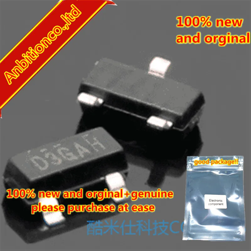 100pcs 100% new and orginal SI2323 SI2323DS SOT-23 P-Channel 20-V (D-S) MOSFET  in stock