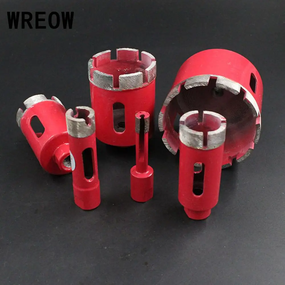 1/8/10 Mm Máy Hút 6-75 Mm Chia Lửa Bằng Đồng Nguyên Kim Cương Khoan Core Bit Với M10 Kết Nối Mũi Khoan bit Kim Cương Cao Lỗ Thấy Kết Nối