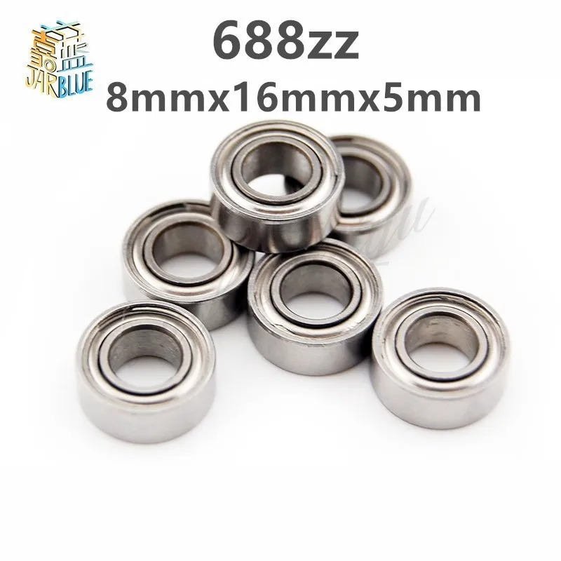 Bộ 5 Ổ Bi 608zz 623zz 624zz 625zz 635zz 626zz 688zz 3D In Phần Rãnh Sâu Flanged Ròng Rọc Bánh Xe