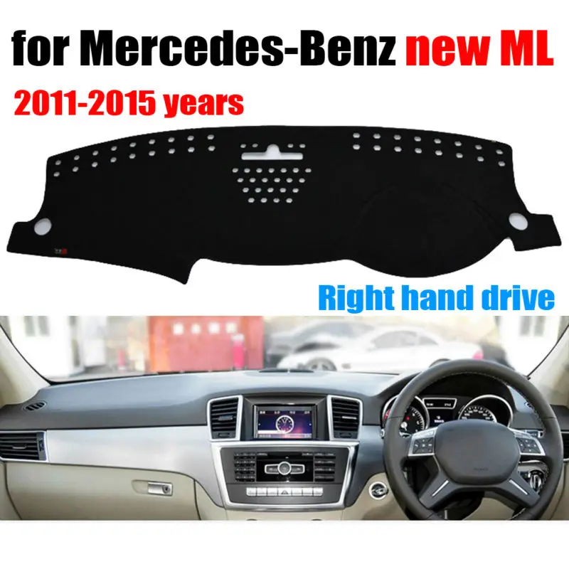 Car dashboard covers mat for Mercedes-Benz New ML 2011-2015 years Right hand drive dashmat pad dash cover auto accessories