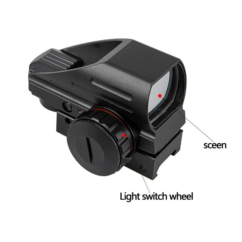 Tactical Reflex Red Green Laser 4 Reticle Holographic Projected Dot Sight Scope Airgun sight Hunting 11mm/20mm Rail Mount AK