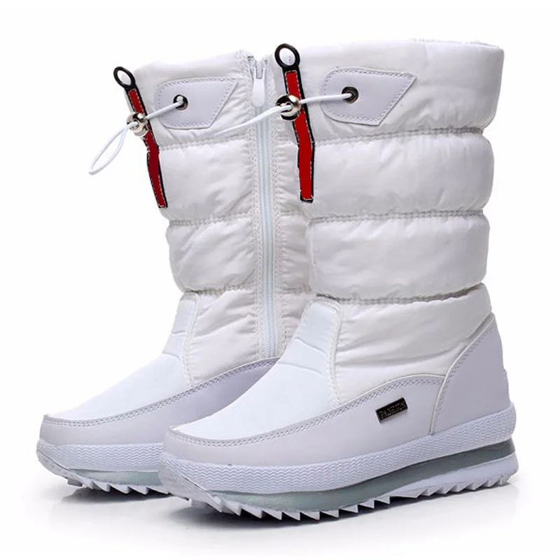 Neue frauen stiefel plattform winter schuhe dicken plüsch nicht-slip wasserdicht schnee stiefel für frauen Camping Wandern Ski boot Reise Schuh