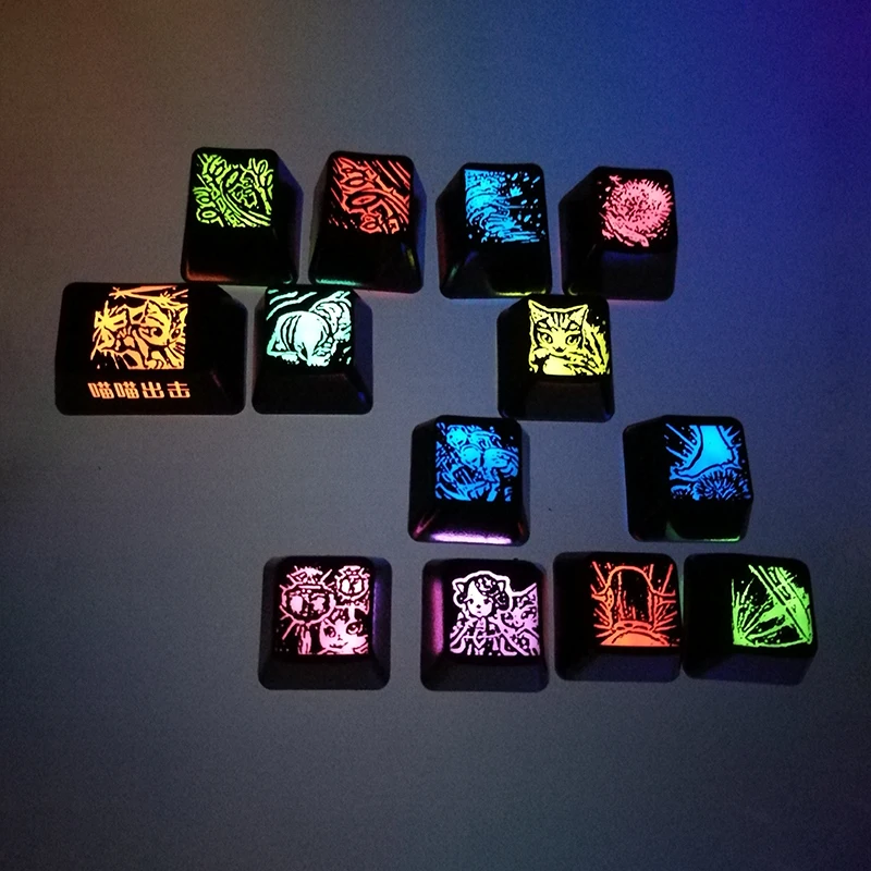 1 Set Customized Personality Keycap Mechanical Keyboard Gaming Key Caps For Blade&Soul Pattern