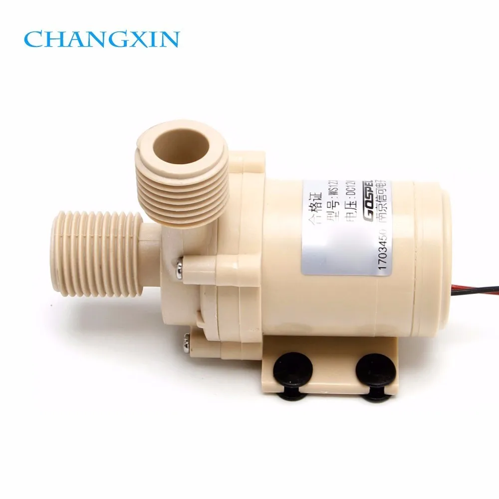 Không chổi than Bơm Tuần Hoàn Dc 12 v/24 v, 0-110 Độ C, năng lượng mặt trời/khí/điện Nước Nóng Nóng, áp lực Tăng Cường Chìm