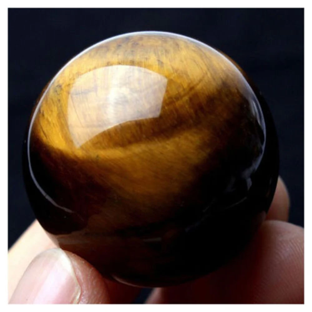 20 mm Diameter Round Natural Beads Yellow Tiger Eye Stone Ball Jewelry Making Energy Decorative Stone DIY Handmade Accessories