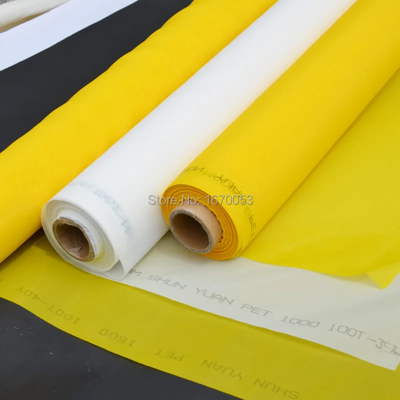 Free Shipping 3M40T+3M60T+26cm Squeegee 4Pcs +31Cm Squeeegee Polyester Silk Screen Printing Mesh 165cm Width