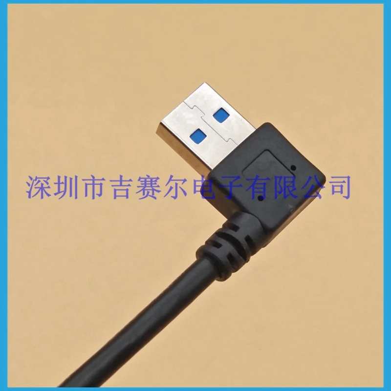 كابل تمديد USB 2.0 3.0 بزاوية قائمة 90 درجة ذكر إلى أنثى فائق السرعة كابل شحن مزامنة بيانات USB