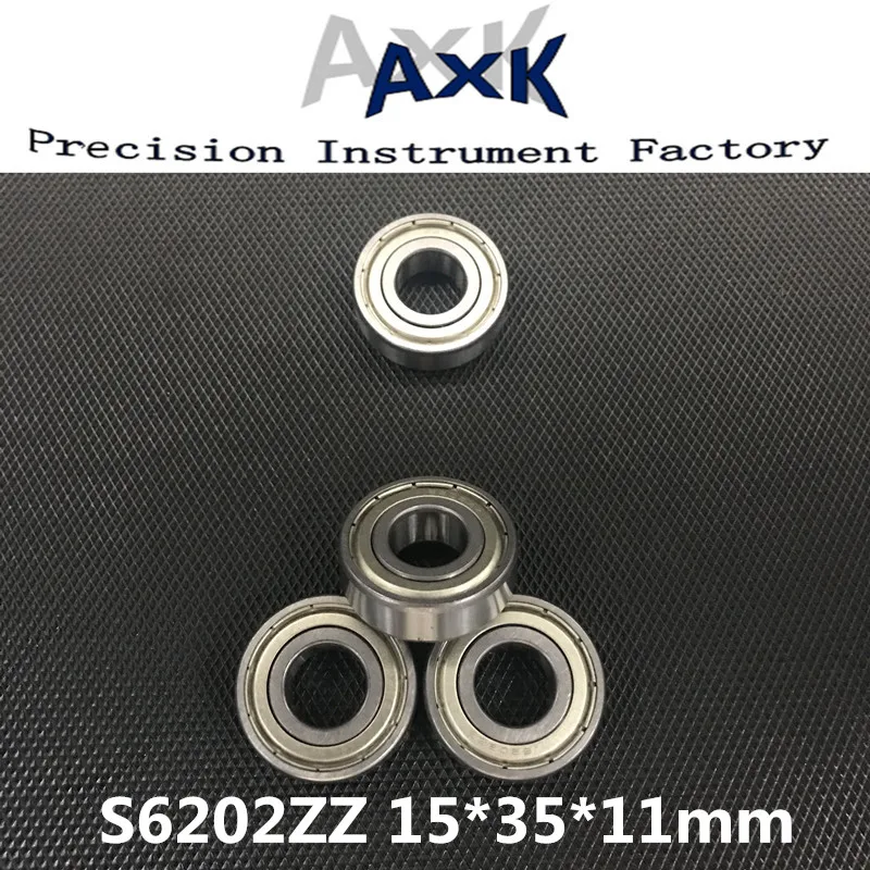 

2023 Free Shipping 10pcs S6202zz S6202rs Stainless Steel Deep Groove Ball Bearing 15*35*11 Mm Rodamientos Roulement A Bille