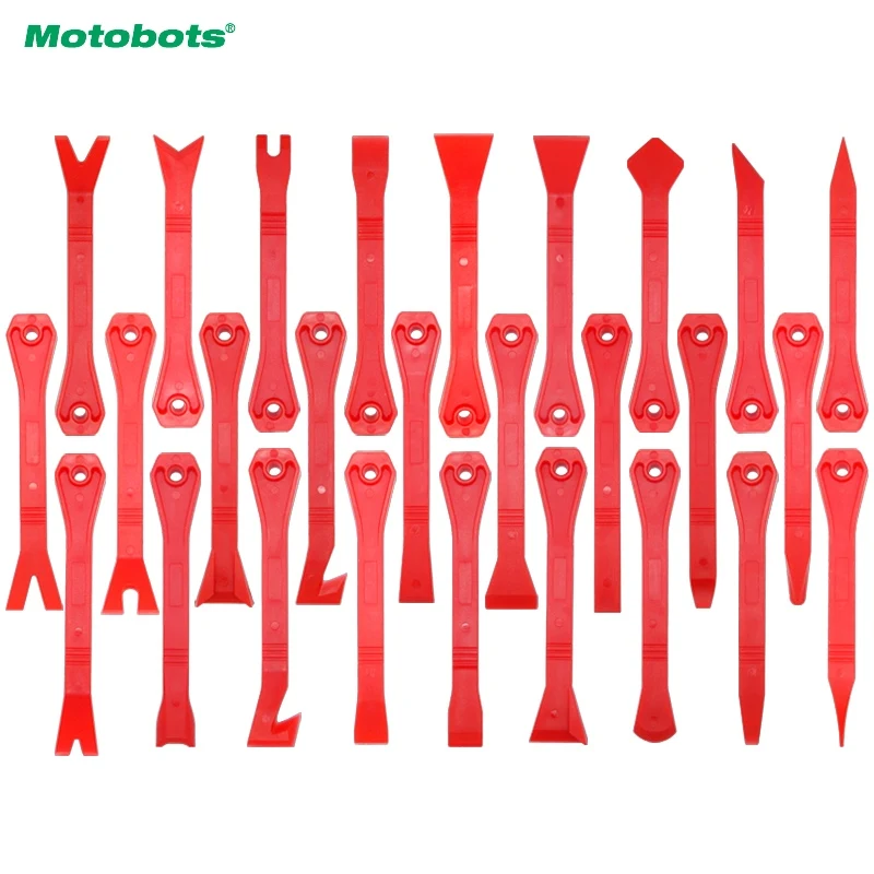 

MOTOBOTS 27pcs Auto Car Repair Pry Disassembly Interior Door Clip Panel Trim Radio Dashboard Removal Tool Opening Hand Kit#5741