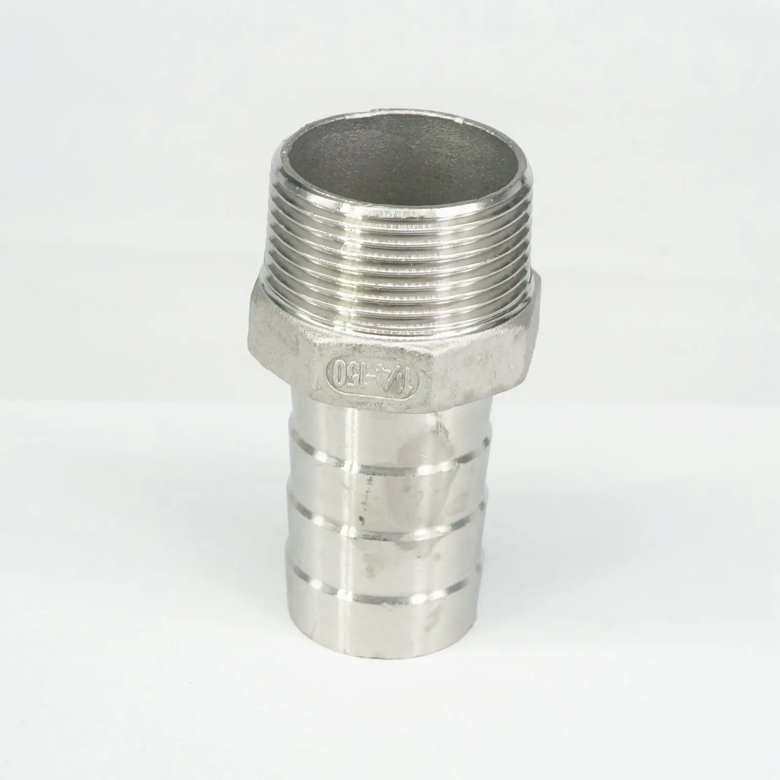 

1" BSPT Male Fit Hose I/D 25mm Hose Barbed 304 Stainless Steel Pipe Fitting Hose tail Connector 230 PSI