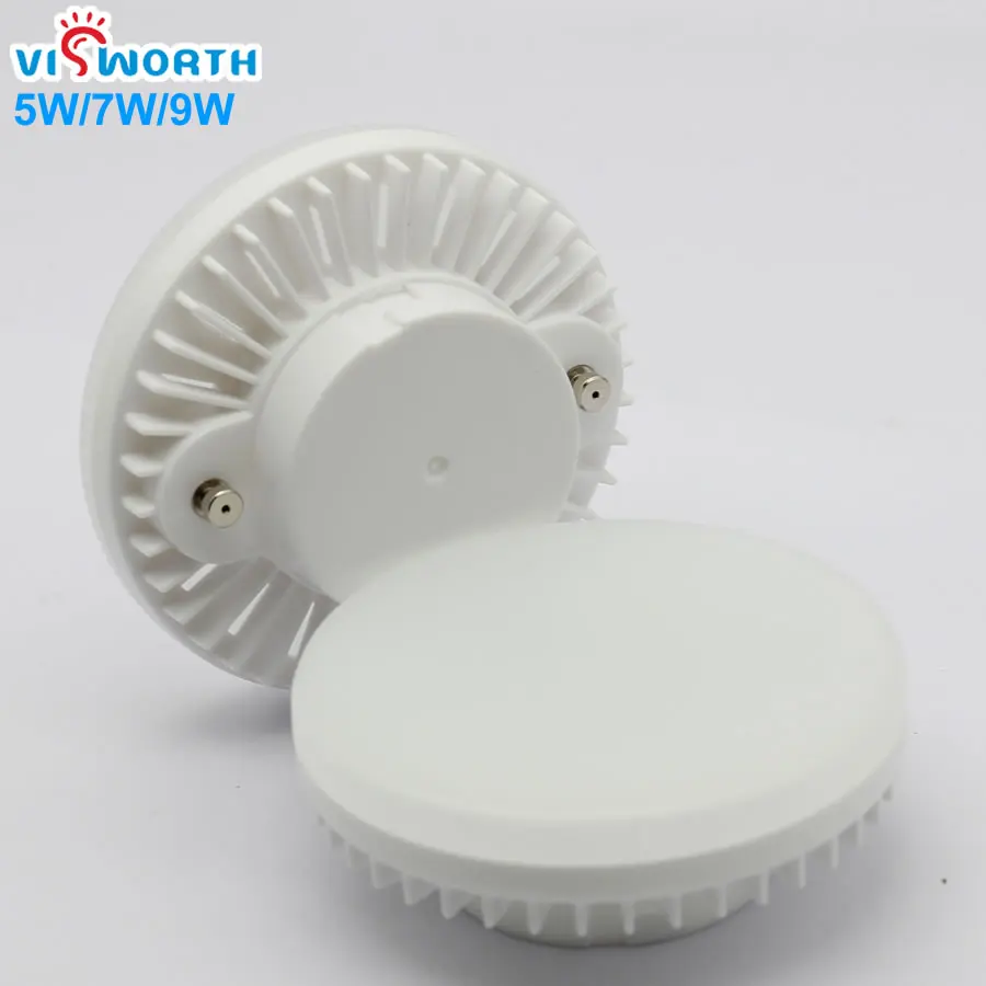 VisWorth GX53 Led Lamp SMD2835 5W 7W 9W 12W 15W 18W Lampada LED Cabinet LED Bulb Spotlight AC 110V220V Warm Cold White Led Light