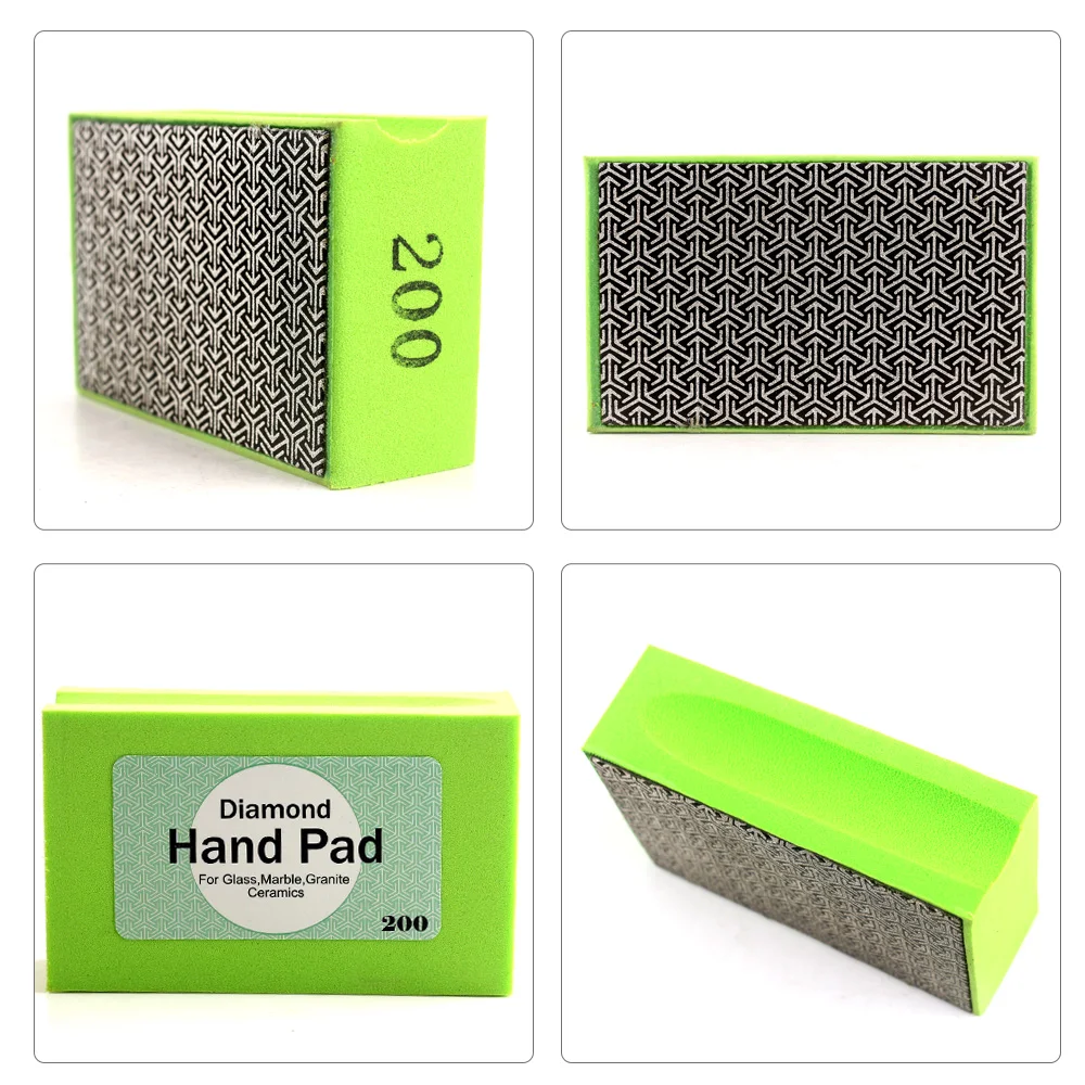 Grit 200 # diamante Elettrolitico lucidatura a mano pad per la lucidatura di vetro, pietra, piastrelle, alluminio e ferro acciaio