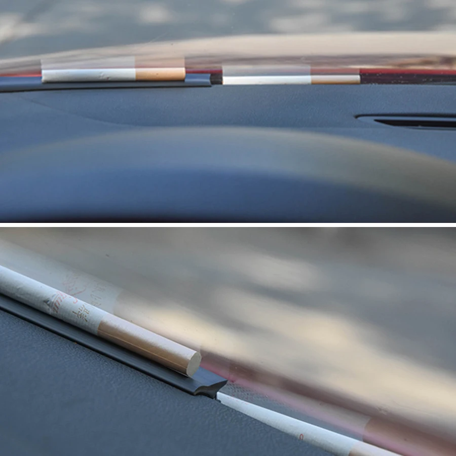 Universal 1.6m Car Sound Seal Strip Dashboard Insulation Windshield Edges Gap Sealing Strips With Installation tool