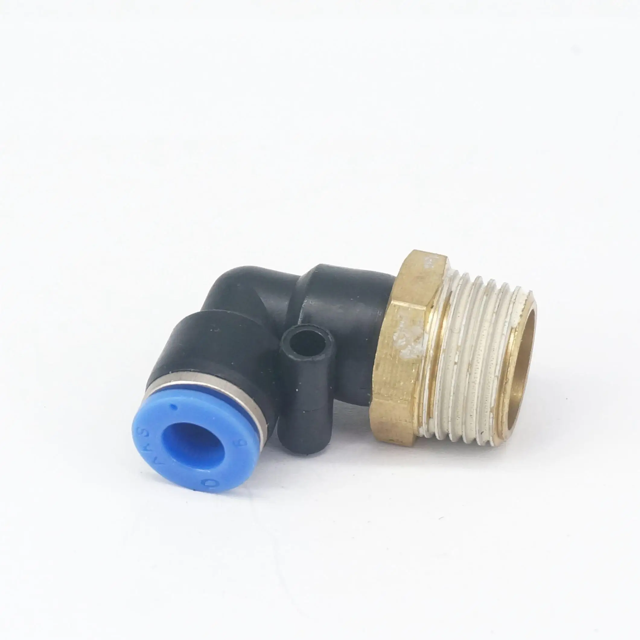 3/8 "BSP ชาย Fit Tube O/D 6 มม.ข้อศอกนิวเมติก PUSH In Connector Union QUICK RELEASE air ฟิตติ้งท่อ