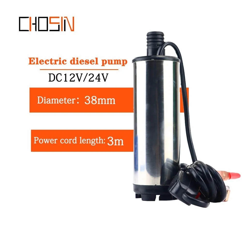 

12v 24v ,stainless Steel Shell, Dc Electric Submersible Pump For Pumping Diesel Oil Water ,12l/min,fuel Transfer Pump 12 V Volt