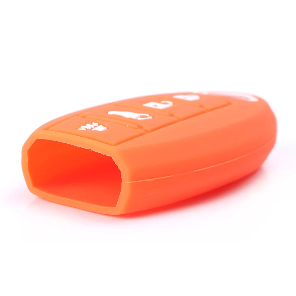 Remote Key Shell Fob Case Silicone Cover Holder 4 BTN for Nissan Altima Rogue Sentra 370Z Maxima Murano Pathfinder Versa Teana