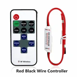 11Key 5V-24V LED Streifen RF Mini Dimmer Wireless Remote Controller Für 2pin 5050/2835 Einzigen Farbe LED streifen