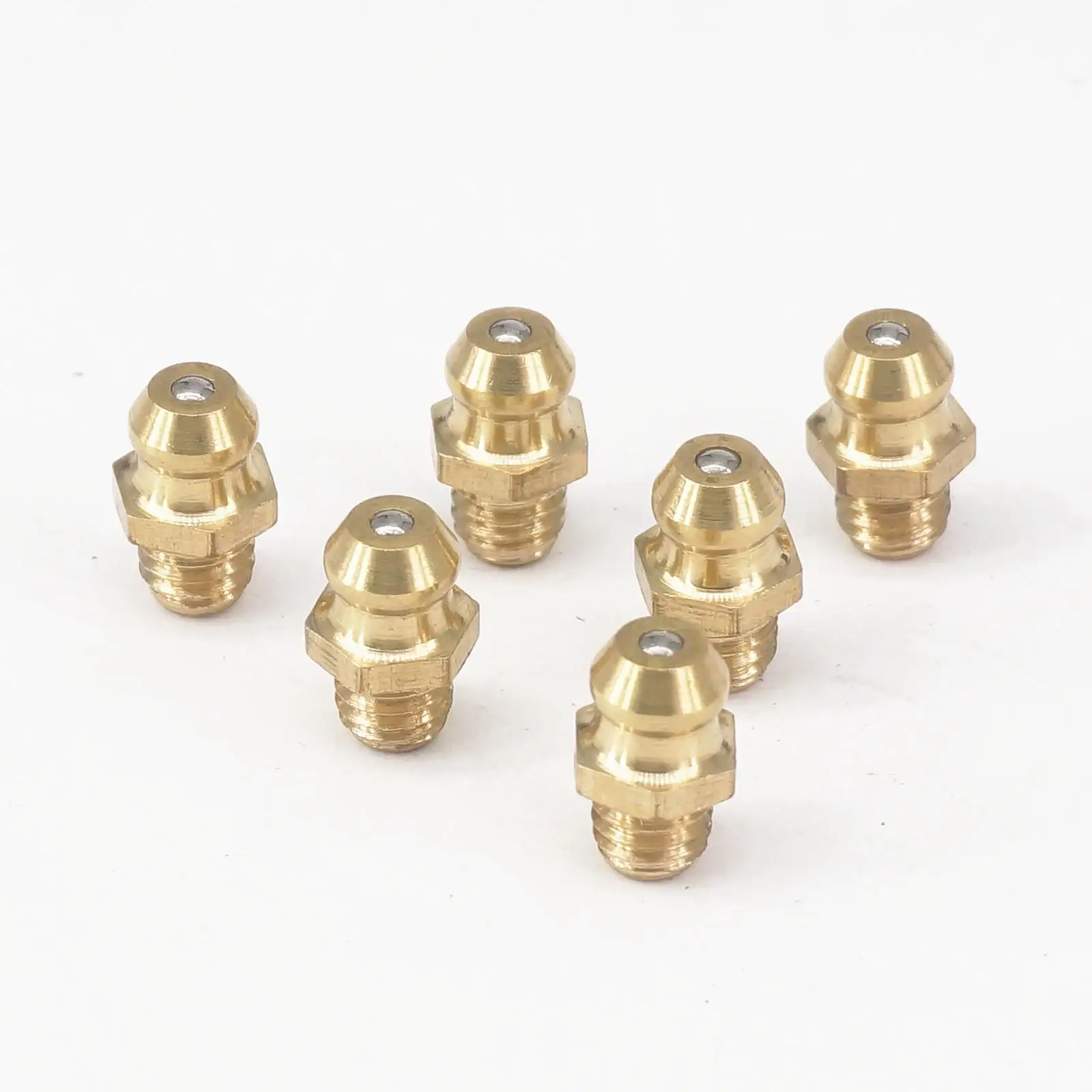 20PCS/lot M6 x 0.75mm Metric Male Thread Brass Grease Zerk Grease Nipple Fitting