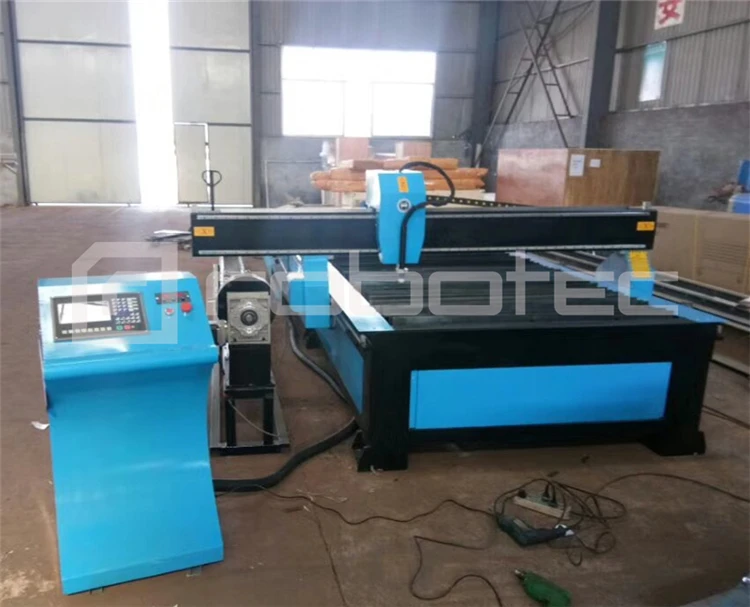 Tabela original do cortador do plasma do cnc da máquina de corte 1325/ 1530 do plasma do duto do perfil da tubulação de aço para a máquina de corte da chama do tubo do metal