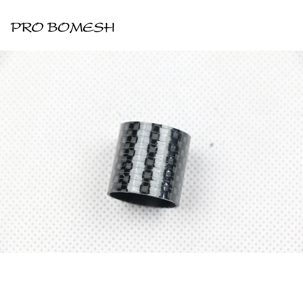 Pro Bomesh 10pcs/pack 15.7mm 22.5mm 1K and 3K Carbon Twill Tube For Reel Seat DIY Fishing Rod Component Repair