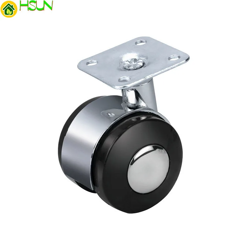 

1.5" 2" zinc alloy casters flat Universal casters coffee table Furniture Silent pulley dining car Display stand wheel