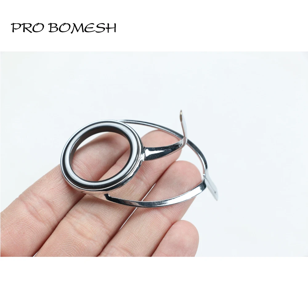 Pro Bomesh-Kit de guía MN 6 #-30 #, anillo SIC, guía de acero inoxidable, varilla de Bajo DIY, accesorio de construcción de varilla personalizado, 8