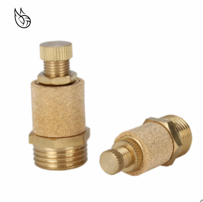

Pneumatic Muffler Silencer Filter Flow Speed Controller Sintered Bronze 1/8" 1/4" 3/8" 1/2" 3/4" Copper connector silencer