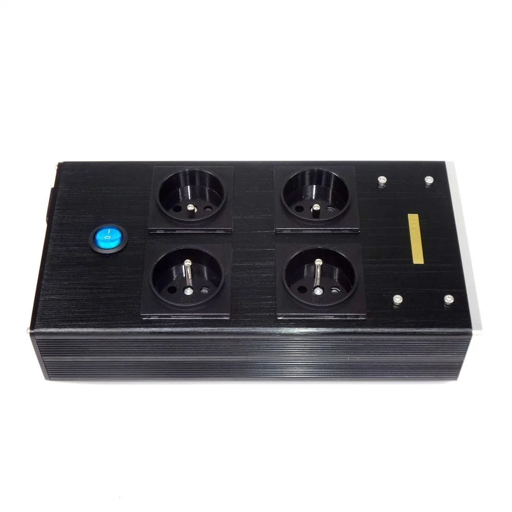 EU-4P التيار المتناوب الطاقة EMI تصفية مكيف الطاقة لتنقية الطاقة حماية الطفرة مع الاتحاد الأوروبي مأخذ التيار الكهربائي تمديد المقبس