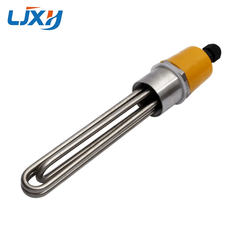 LJXH DN40 Tubular Water Heating Element 220V/380V 3KW/4.5KW/6KW/9KW/12KW All 304SS with Interal Nut Spare Parts for Boiler Tank