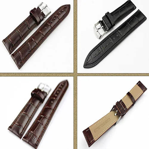 Watch Band Men Women  Bracelet Belt Leather Adjustable Watch Band Strap 18mm 20mm 22mm watch accessories Wristband Watchband