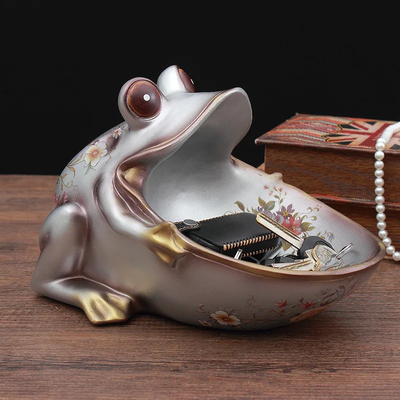 New Creative lucky animal decorations coffee table candy dish wine cabinet door Shoe cabinet key sundries storage ornaments