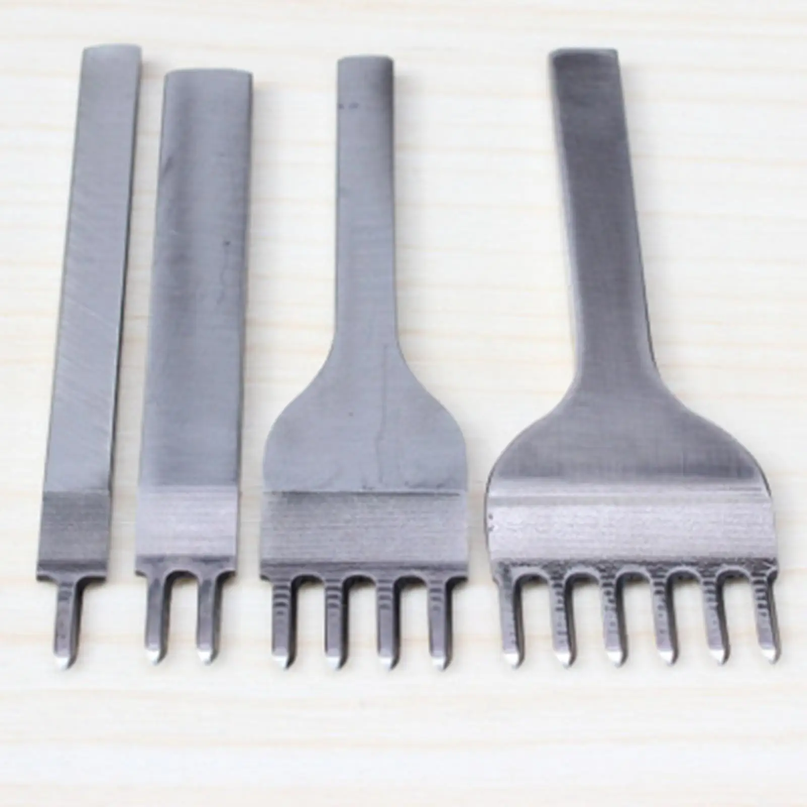 3/4/5/6mm 1/2/4/6 prong Diamond Hole Stitching Handwork Leather Tool White Steel Stitching Punch Tool