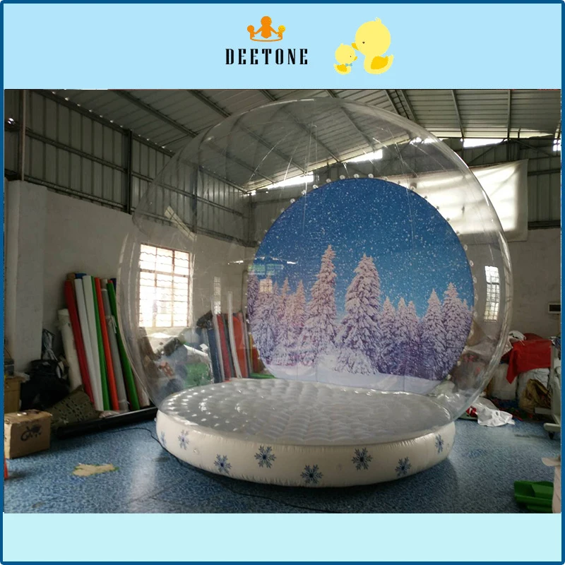 Christmas inflatable snowman, inflatable Christmas snow globe,inflatable Christmas display ball for decoration festival