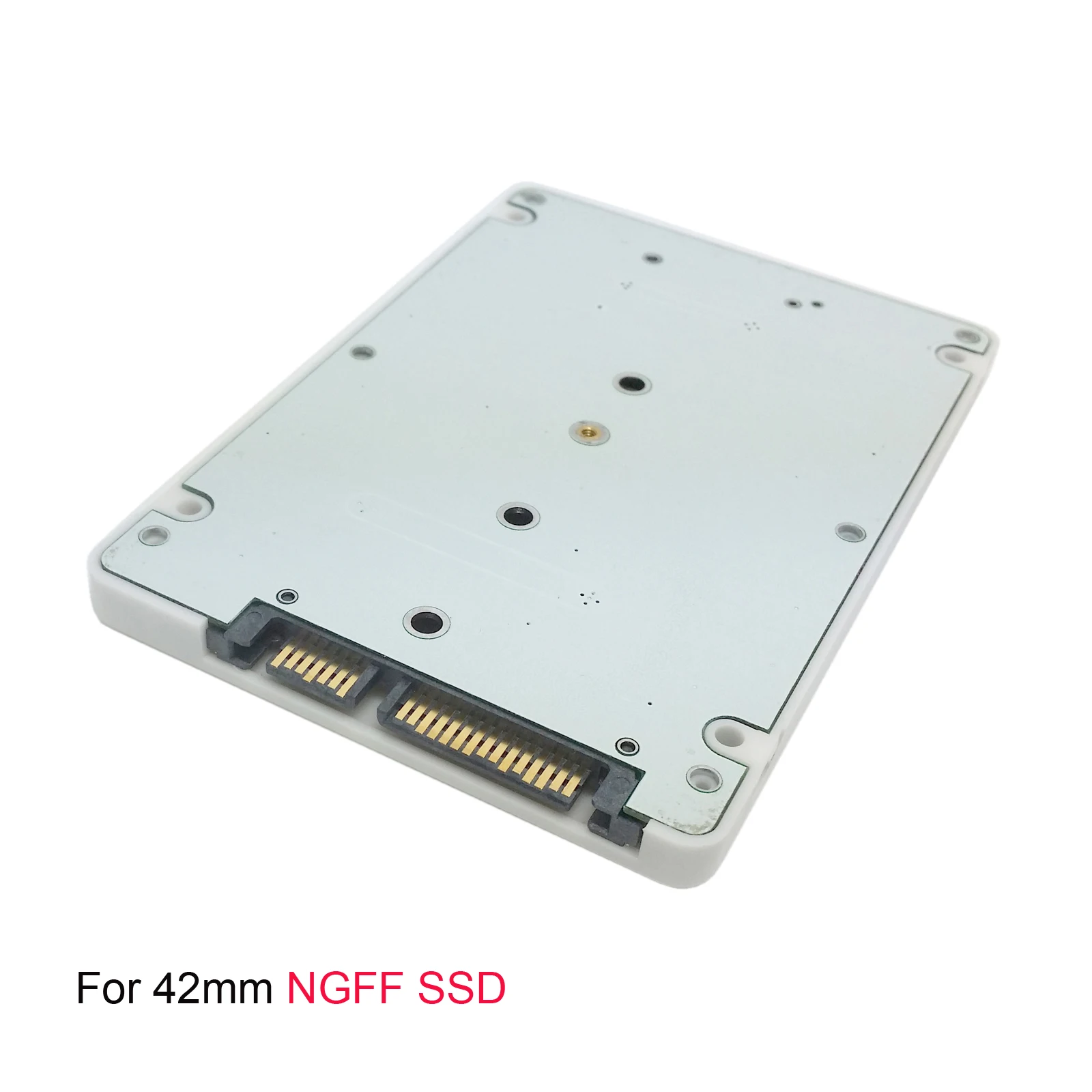 Cablecc CYSM E431 E531 X240 Y410P Y510P M.2 NGFF PCI-E 2 Ngõ SSD Đến 7Mm 2.5 "SATA 22pin đĩa Cứng Ốp Lưng Kèm Trắng